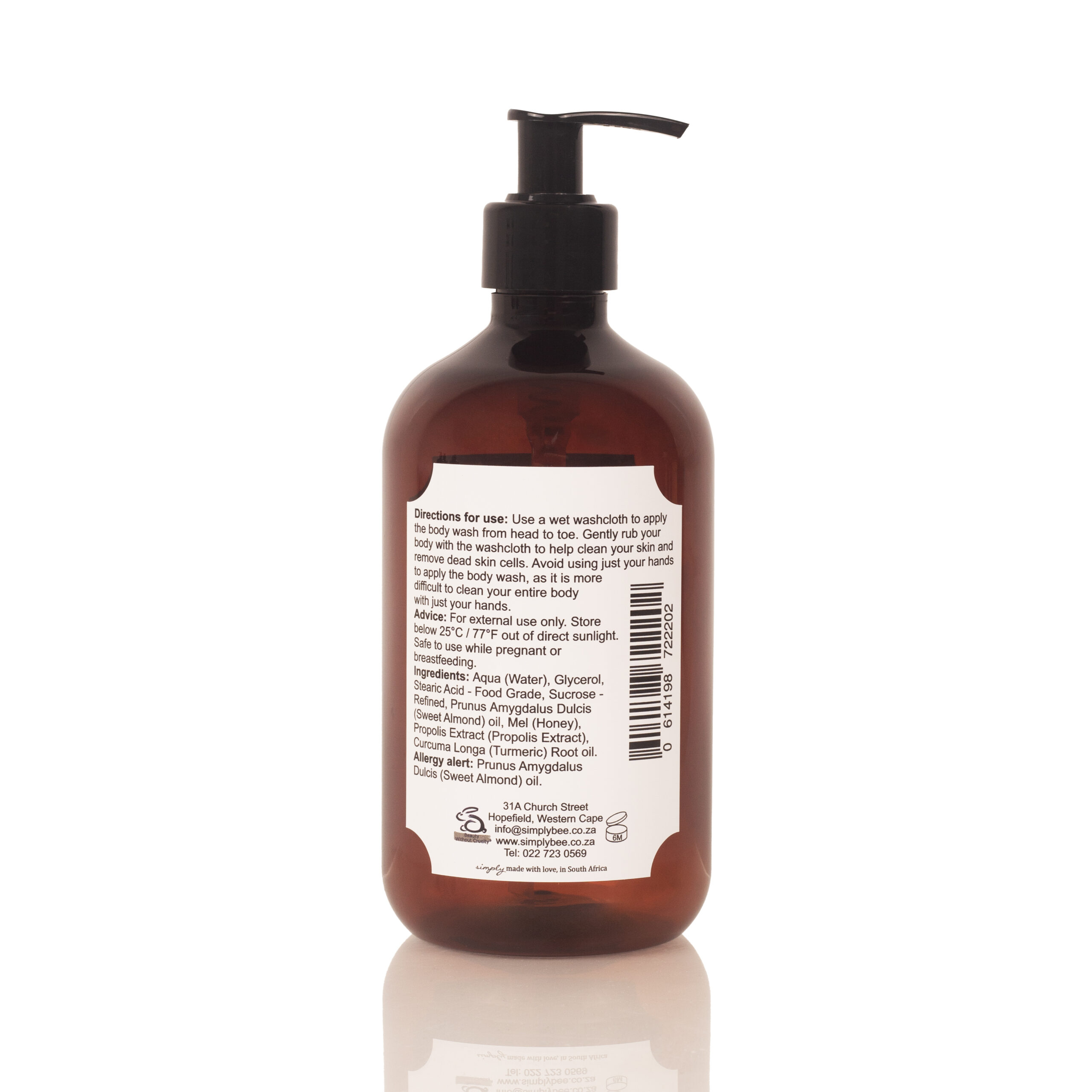 Body wash with fynbos honey 500ml - Image 2